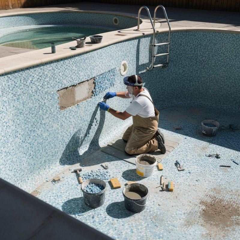 Pool Tile Repair